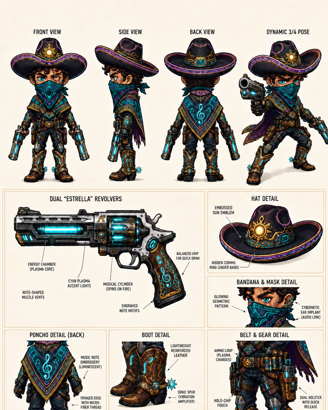 Mariachi Bandit character sheet