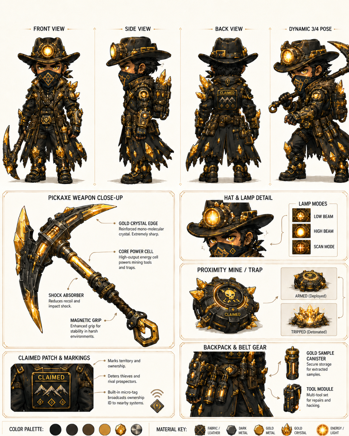 Gold Miner character sheet