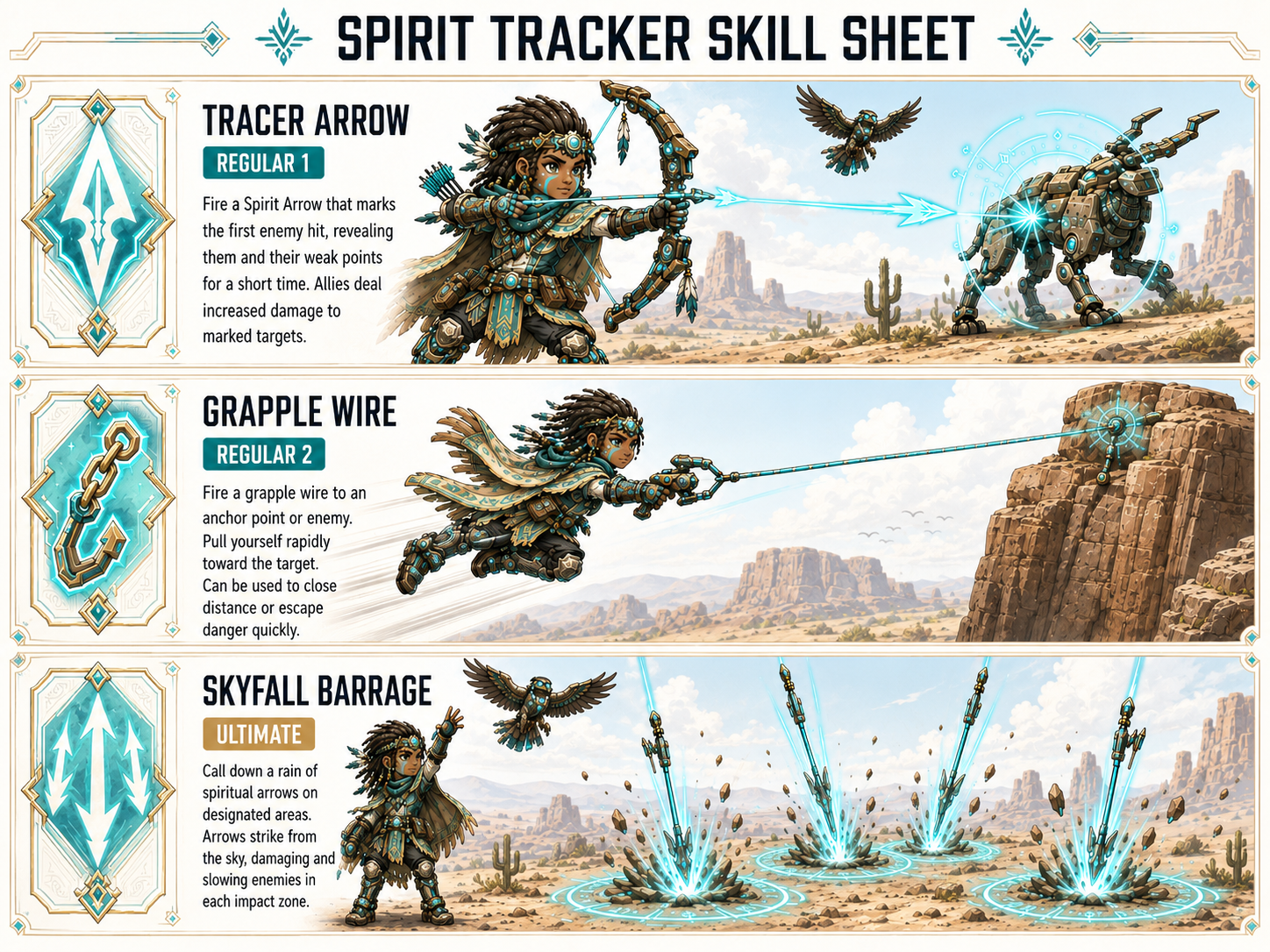 Spirit Tracker skill sheet