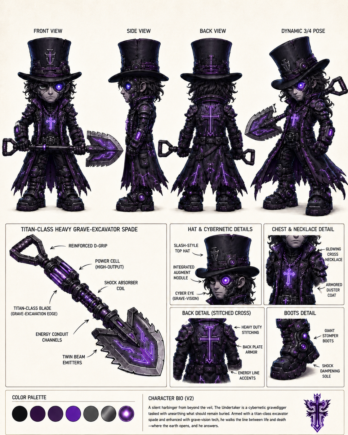 The Undertaker character sheet